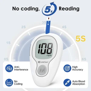Blood Sugar Monitor with Strips